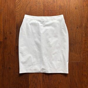 IRFE Women’s White Pencil Skirt with Slit | Size 42